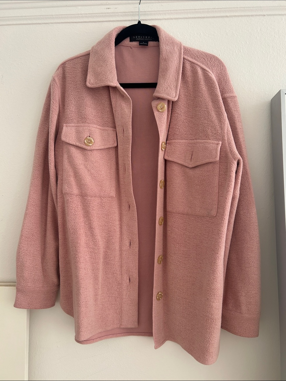 Sanctuary Dusty Rose Utility Shacket